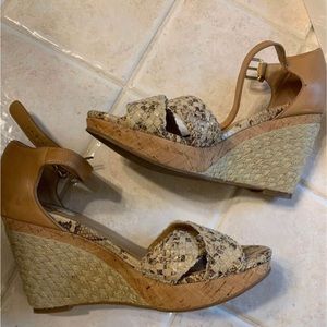 Cole Haan Nike Air Leather Wedge - Size 7.5